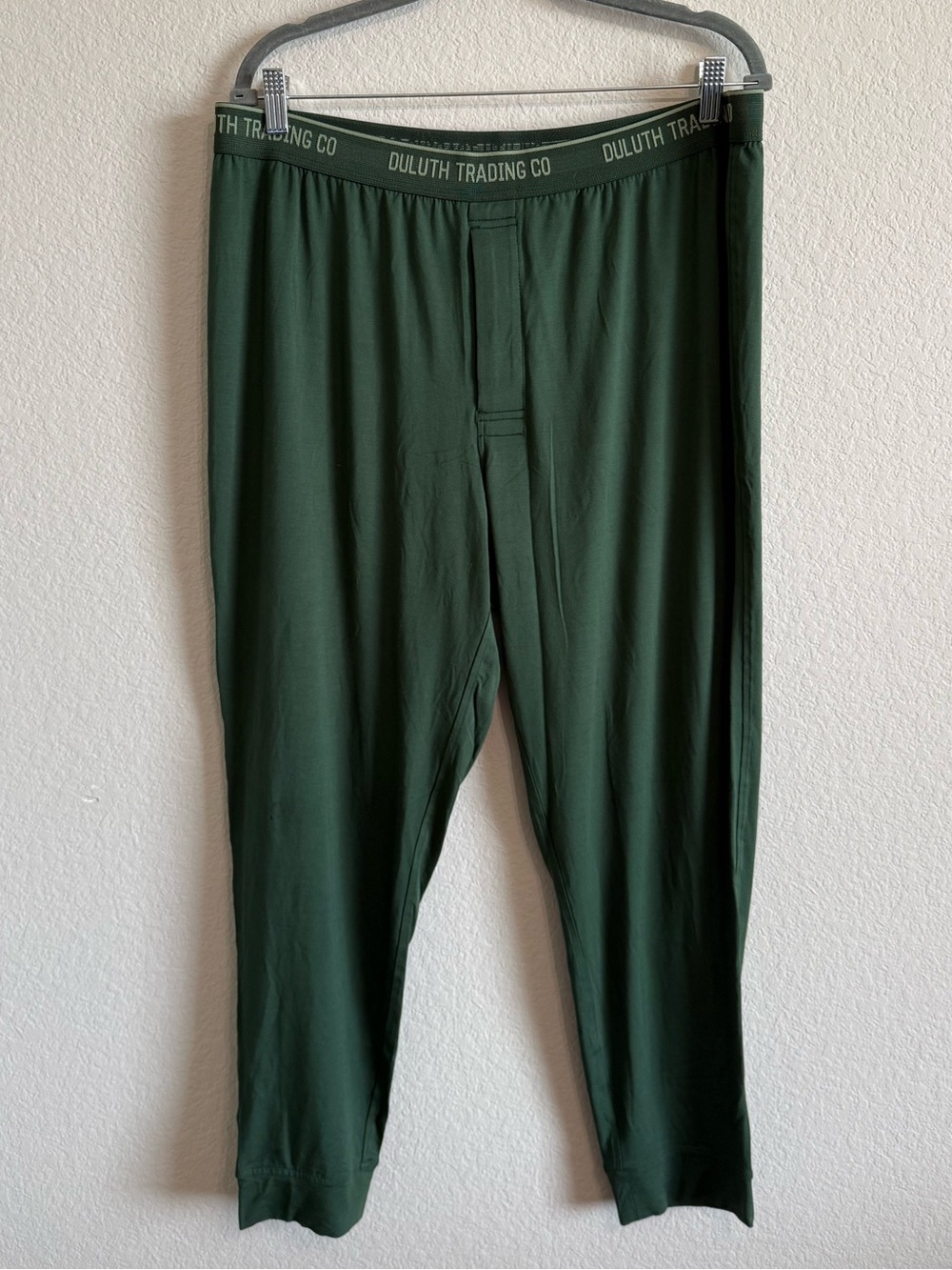 Duluth Trading Co Dang Soft Dark Green Men's Lounge Joggers Pants Micromodal XL